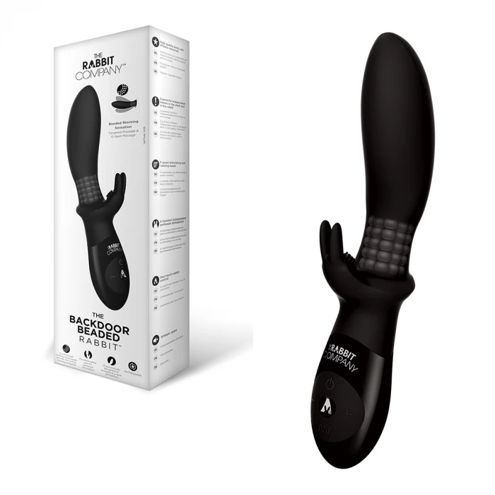 Вибратор кролик для анальной стимуляции The Rabbit Company TRC-010BLK