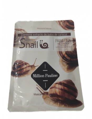 Тканевая маска с муцином улитки Snail natural mask Million Pauline Тканевая маска с муцином улитки Snail natural mask Million Pauline