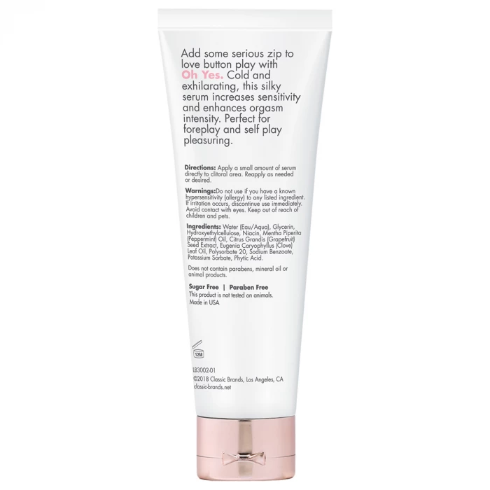 Крем для клитора стимулирующий с эффектом охлаждения Oh Yes 30 мл CGC3002-01